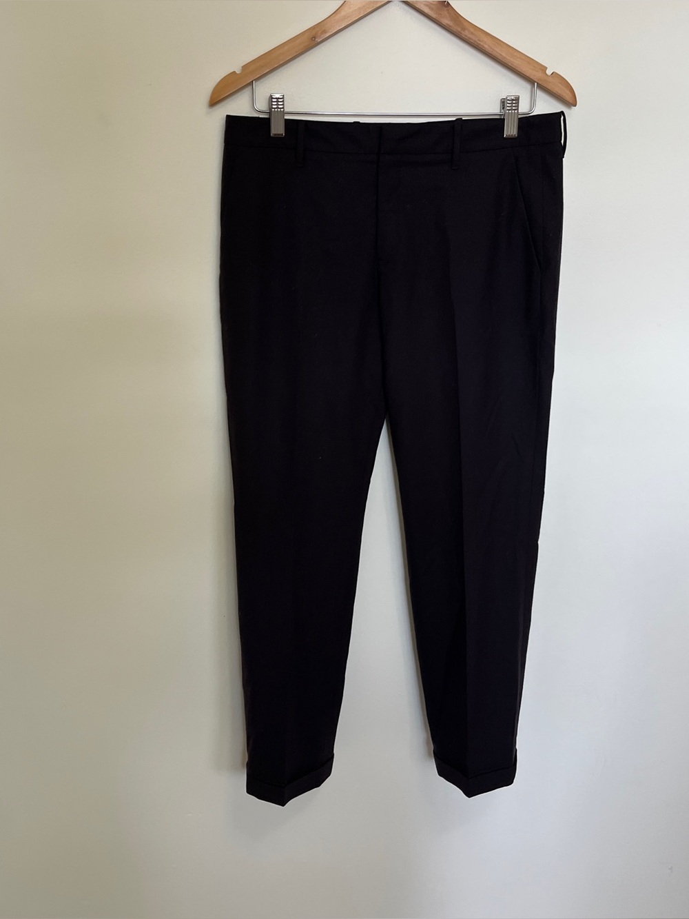 Jil Sander Purple Slim Wool Trousers Size 38 US 8